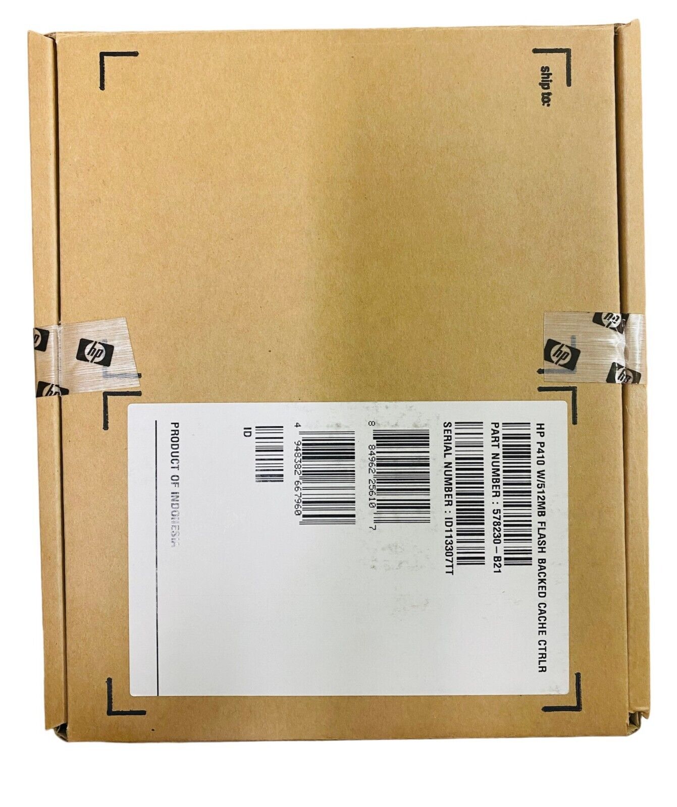 HP SMART ARRAY 578230-B21 W.512MB Flash Backed Cache CTRLR