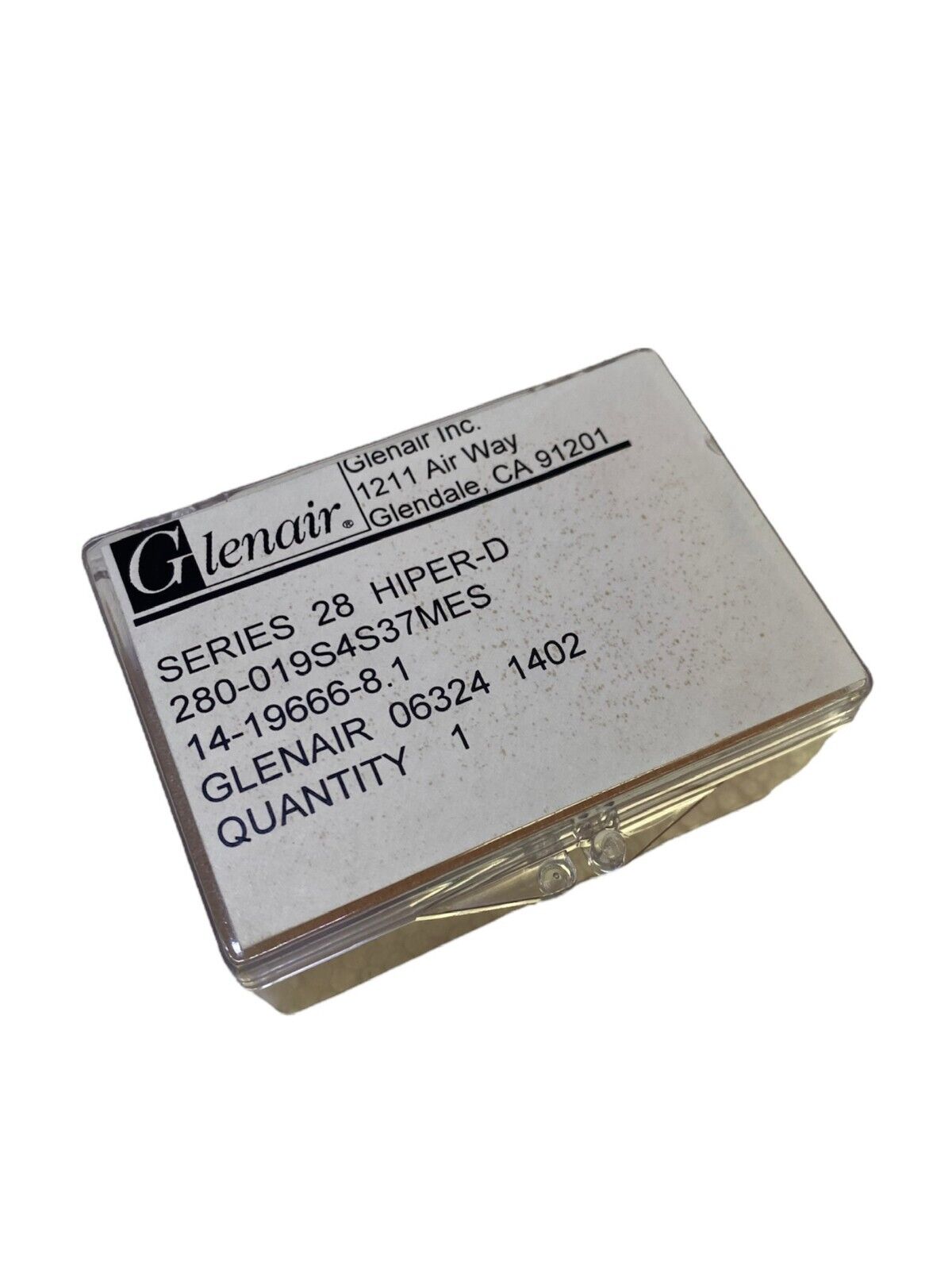 Glenair 280-019S4S37MES Socket Connector D-Sub Standard
