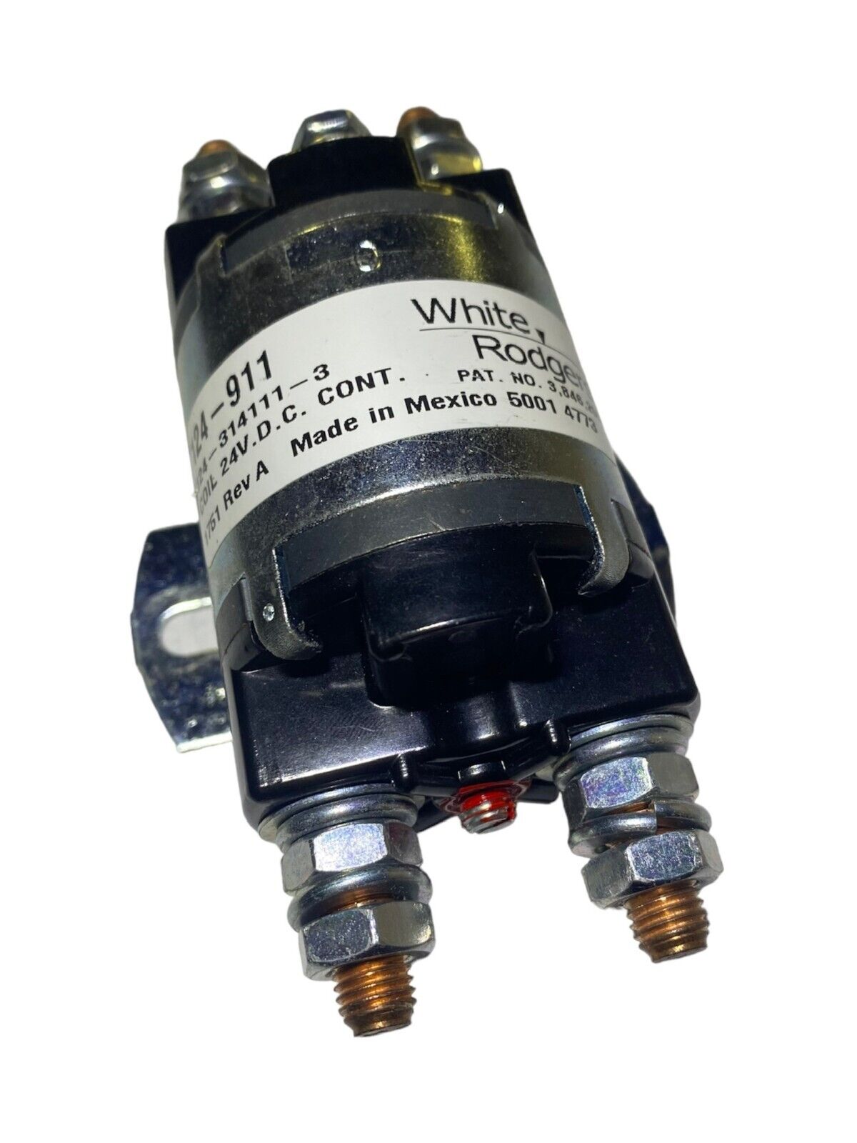 White-Rodgers 124-911 Contactor, Single, 100 A, 600 Vac 24 VDC