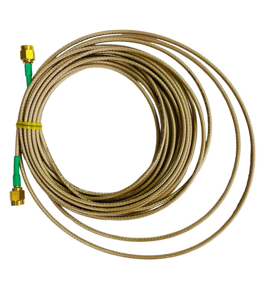 20 ft - SMA Male to SMA Male Pigtail Jumper Cable Coax Connector (2 Bundle Pack)