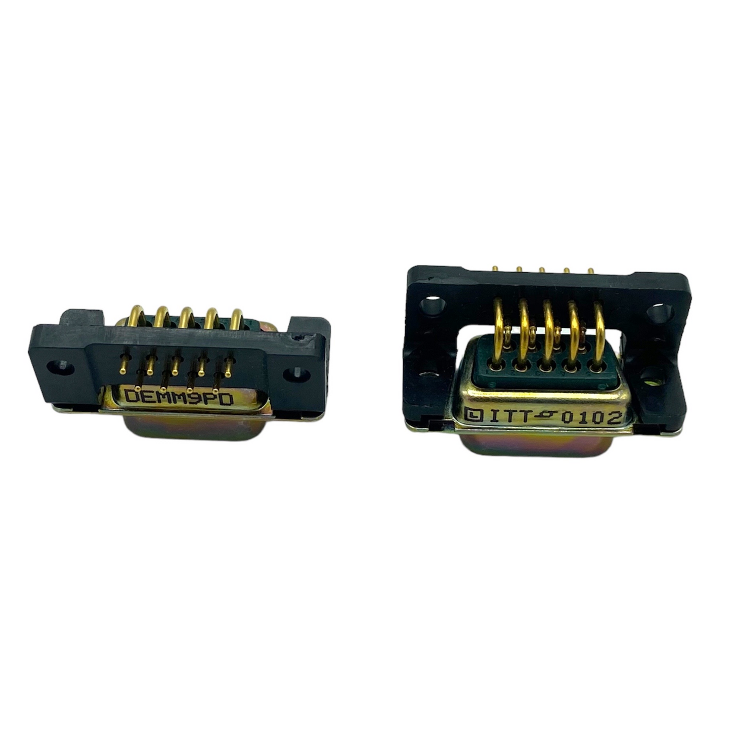 ITT Cannon DEMM-9P-D (10-Pack) D Sub Connector, Standard, Plug, DEMM Series, 9 Contacts, DE, Solder