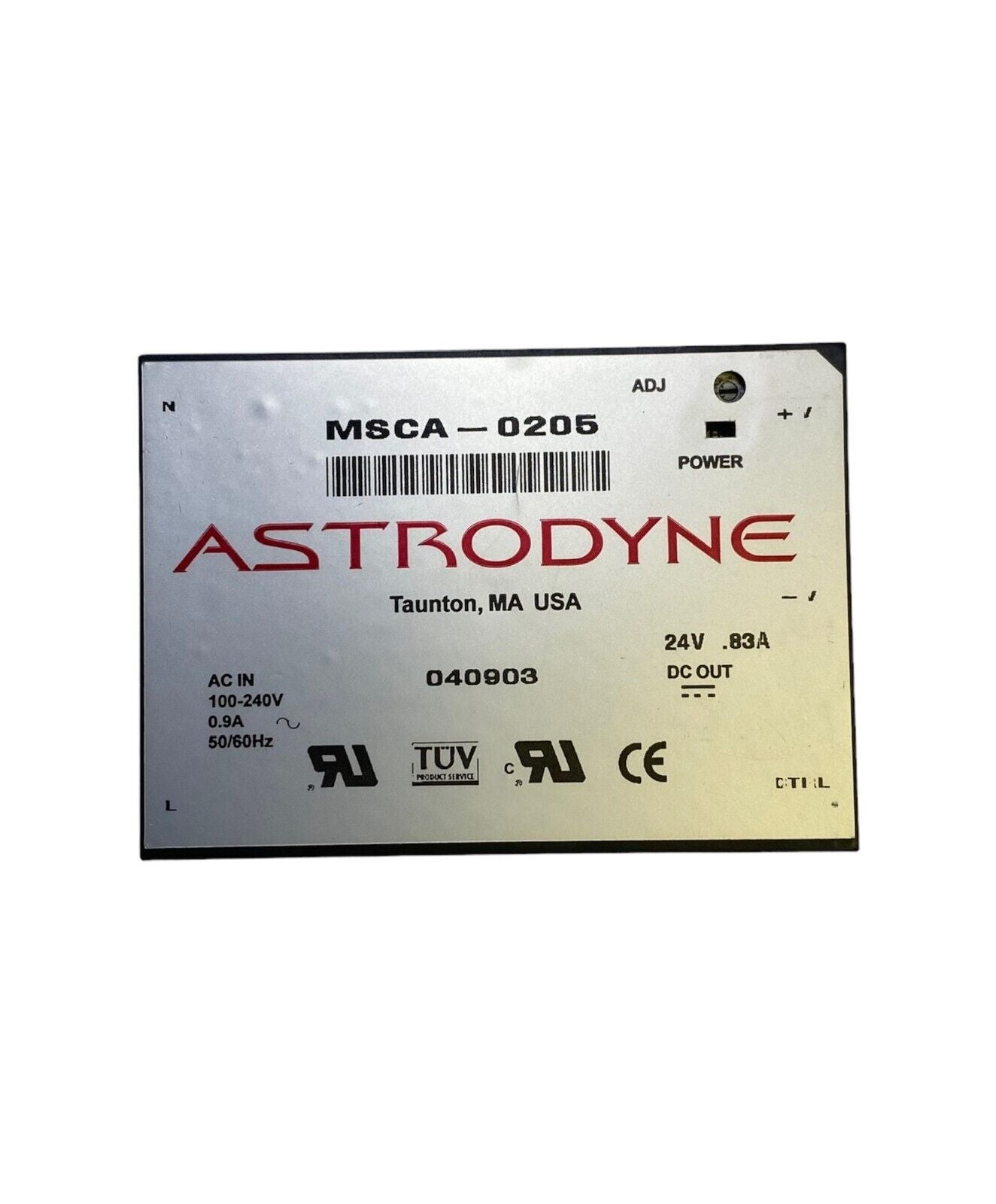 Astrodyne MSCA-0205 Output Power Supply 24V