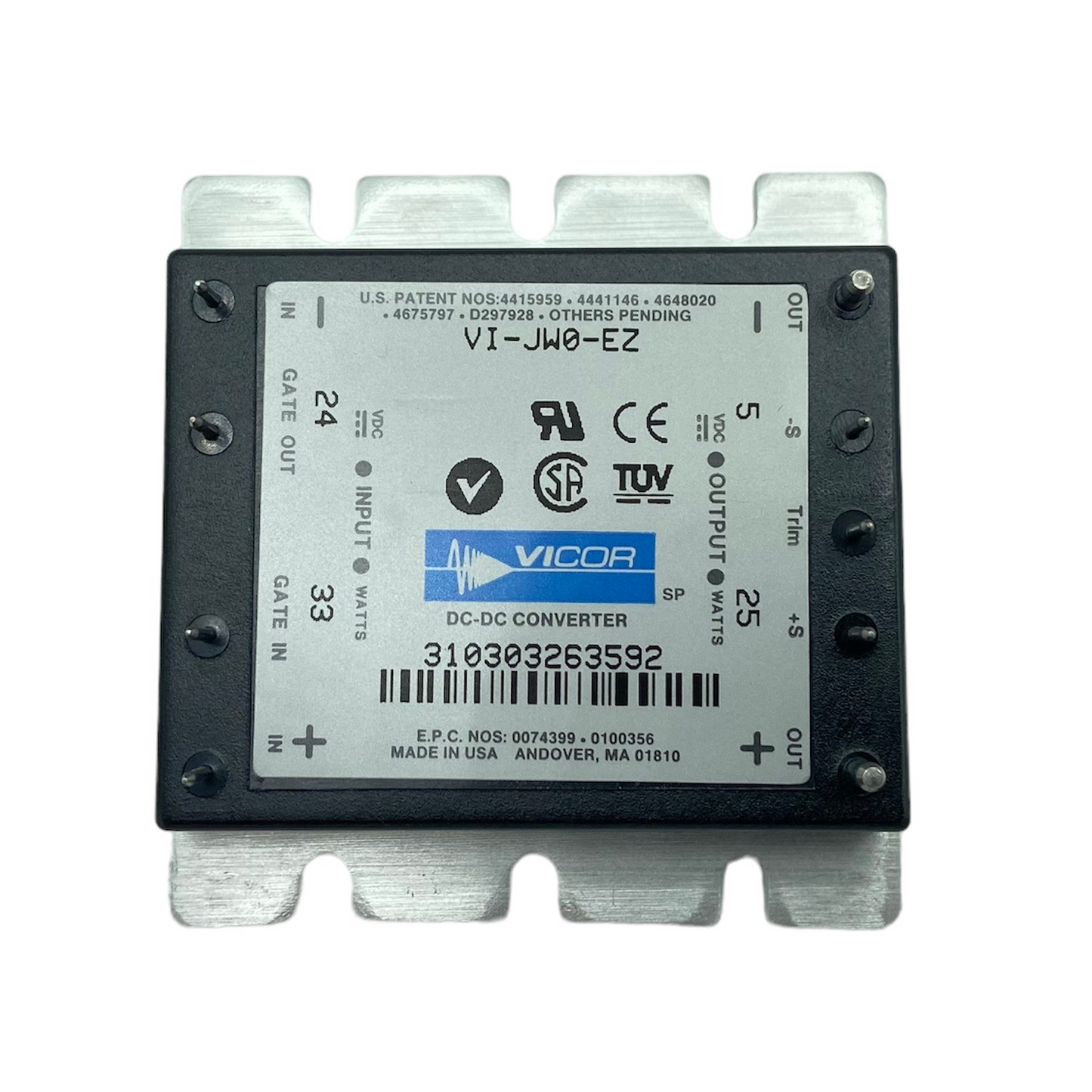 Vicor DC DC Converter 5V 25W- VI-JW0-EZ