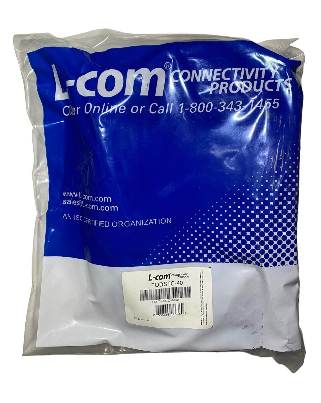 L-Com FODSTC-40 OM1 62.5/125 Multimode Fiber Cable (131 ft / 40m)