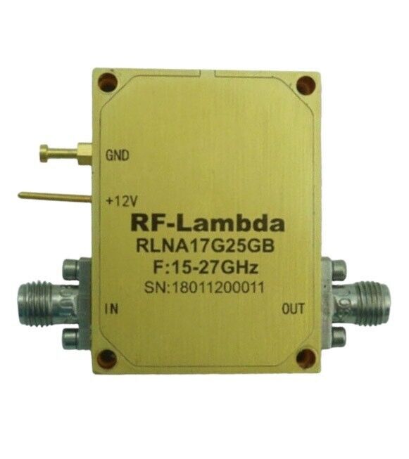 RF-Lambda RLNA17G25GB Low Noise Amplifier 17GHZ TO 27GHZ, 38DB