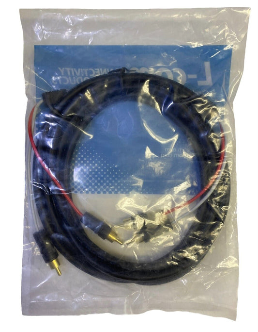 9 ft - L-com CCR2MM-9 2 Line Audio RCA Cable, RCA M/M (6 Bundle Pack)