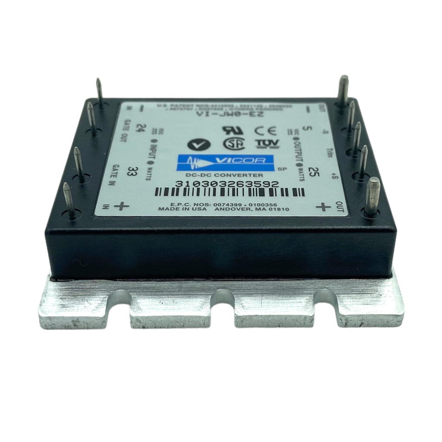 Vicor DC DC Converter 5V 25W- VI-JW0-EZ