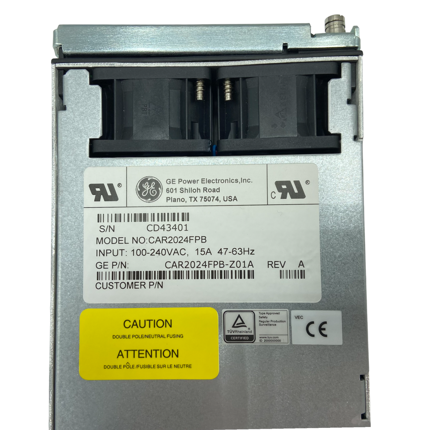 GE Energy / ABB Power Electronics Inc. CAR2024FPB-Z01A AC/DC Converter 24V 2000W