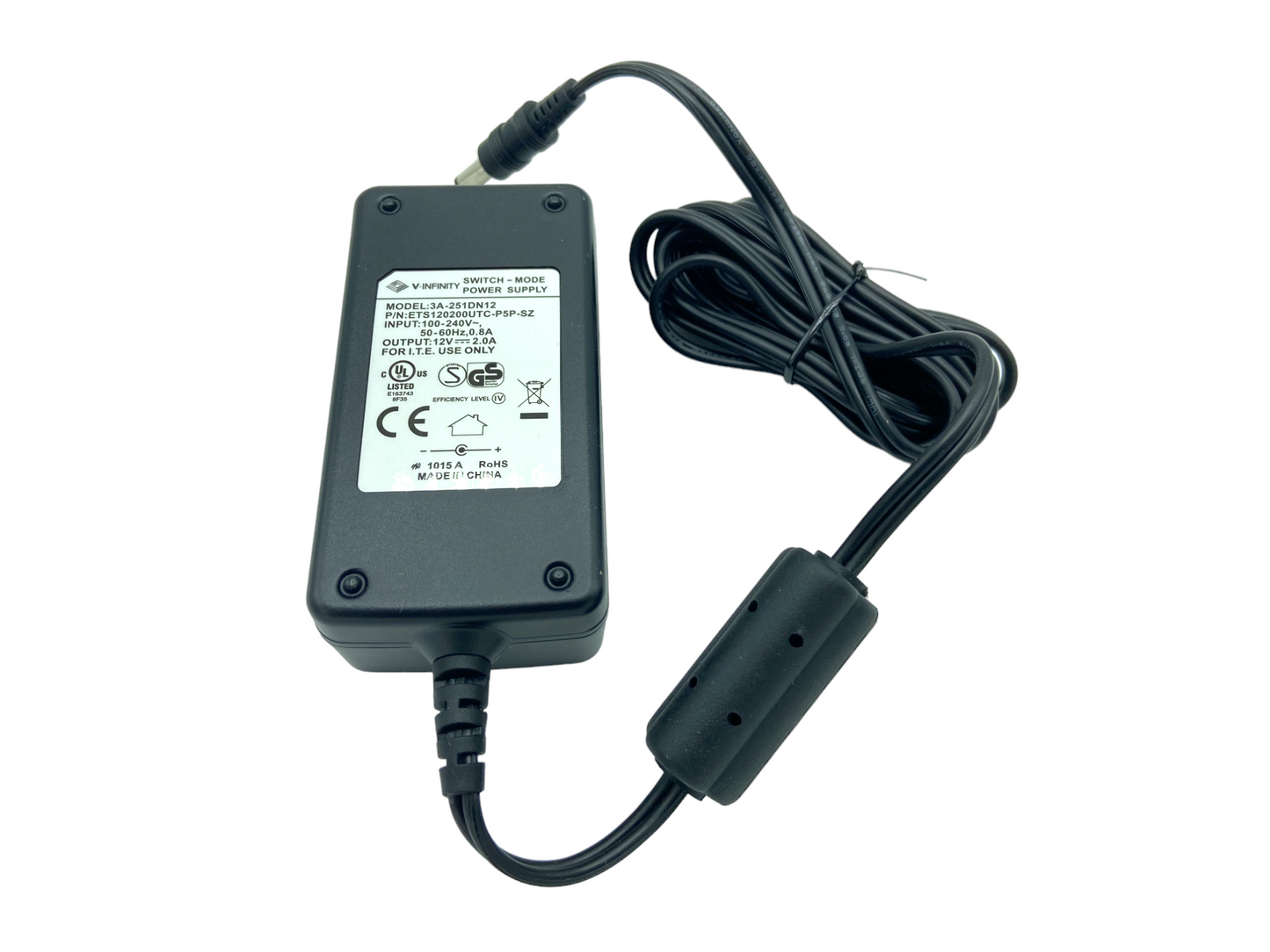 CUI Inc ETS120200UTC-P5P-SZ AC Adapter Power Supply Charger Dell (3-Pack)