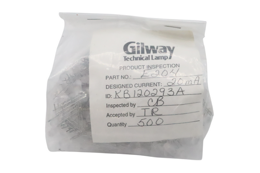 Gilway Technical Lamp E204 (500 PCS) Dual-Color LED Indicators, Red & Green, Diffused Lens