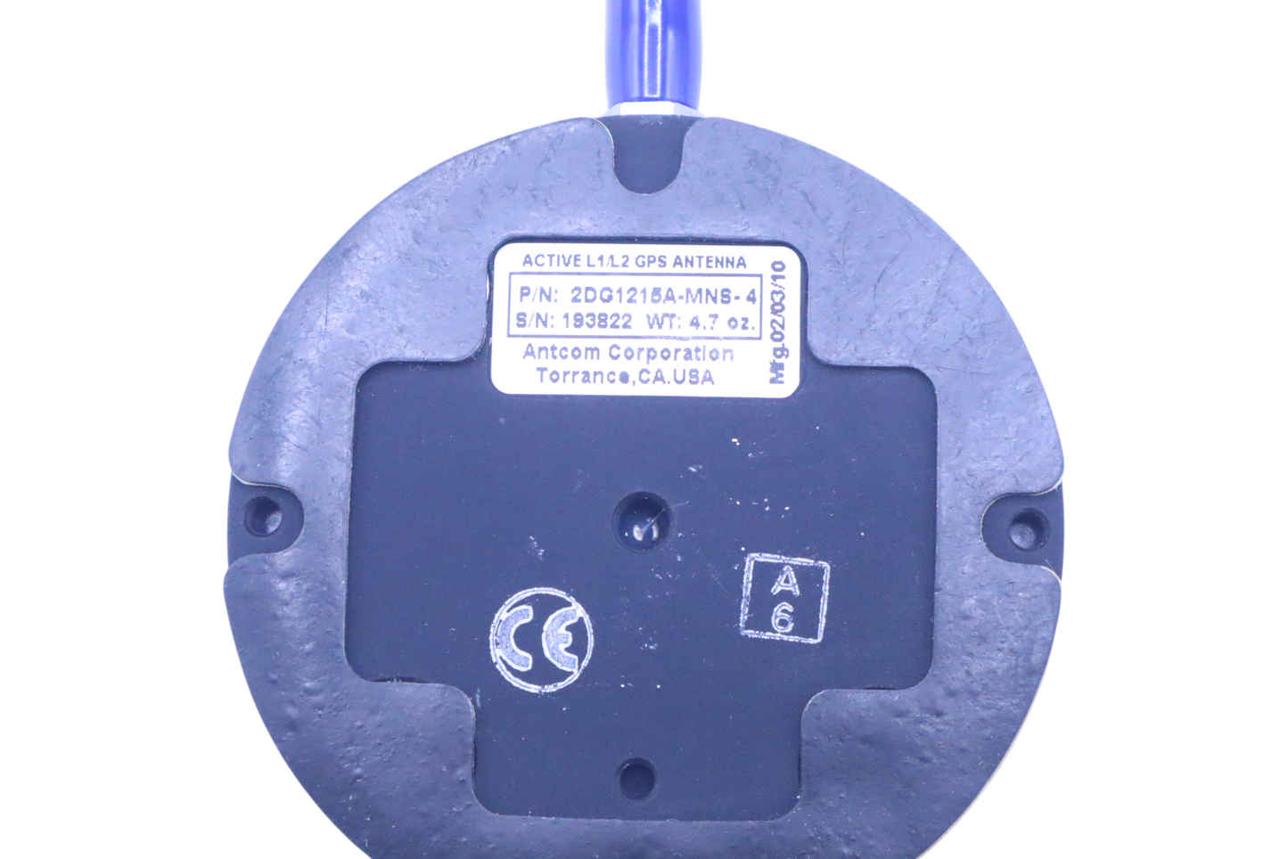 Antcom 2DG1215A-MNS-4 GPS Antenna L1/L2 | RHCP | 1W | 50 Ohm | High Precision GNSS
