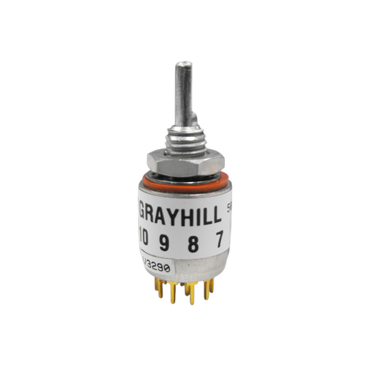 Grayhill 50ST4501203N (2 Pack) Rotary Switch DP3T 3 Flatted Shaft Solder Lug 0.2A 220VAC 28VDC