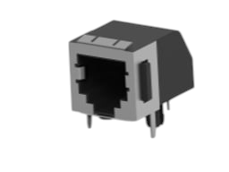 TE Connectivity / AMP 555140-2 (500 PCS) RJ14 PCB Mounted Jack, Single Port, Right Angle