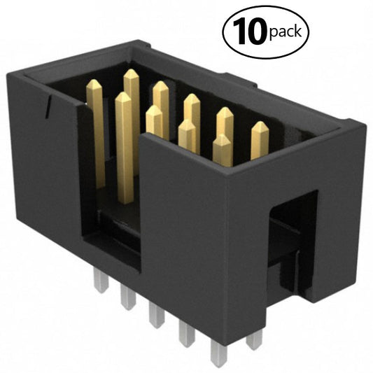 Samtec TST-105-01-S-D (10-Pack) Wire-To-Board Connector (4 Sides) HDR 10 POS 2.54mm Solder ST Top Entry Thru-Hole