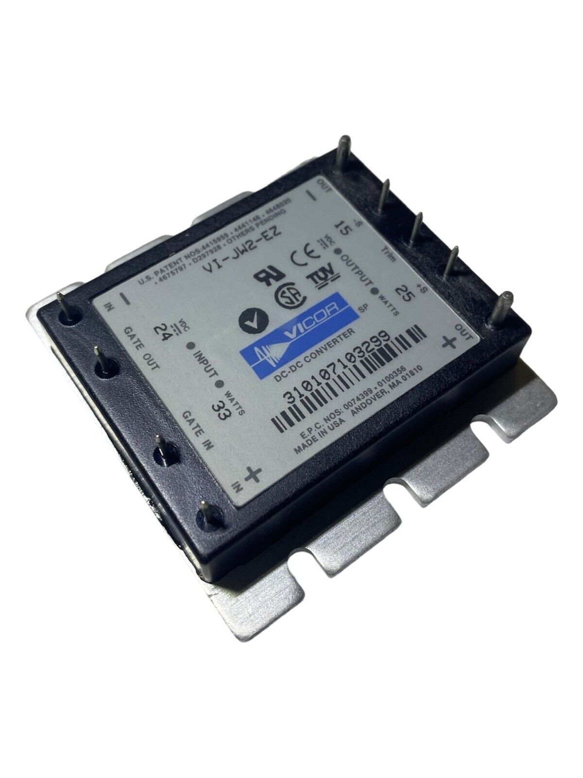 Vicor Corporation VI-JW2-EZ, DC DC Converter 15V 25W (2-Pack)