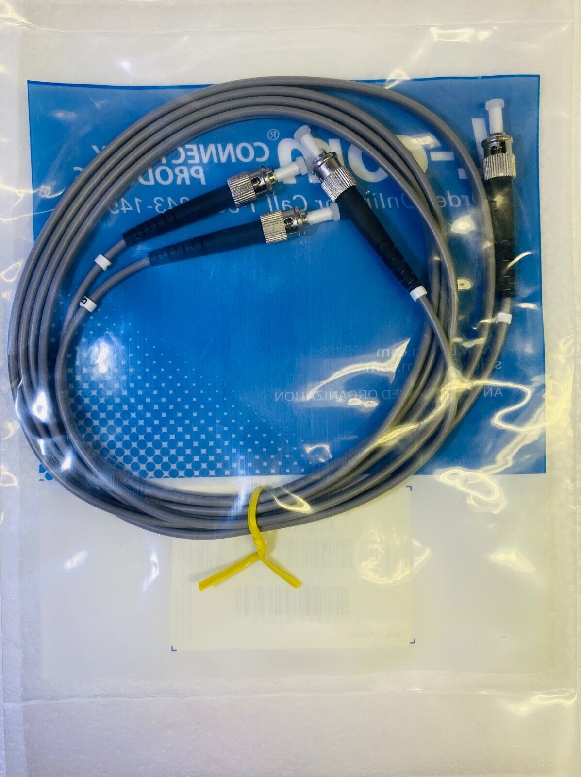 (6.5 ft / 2m) L-Com FODSTC-02 OM1 62.5/125 Multimode Fiber Cable (5-PACK)