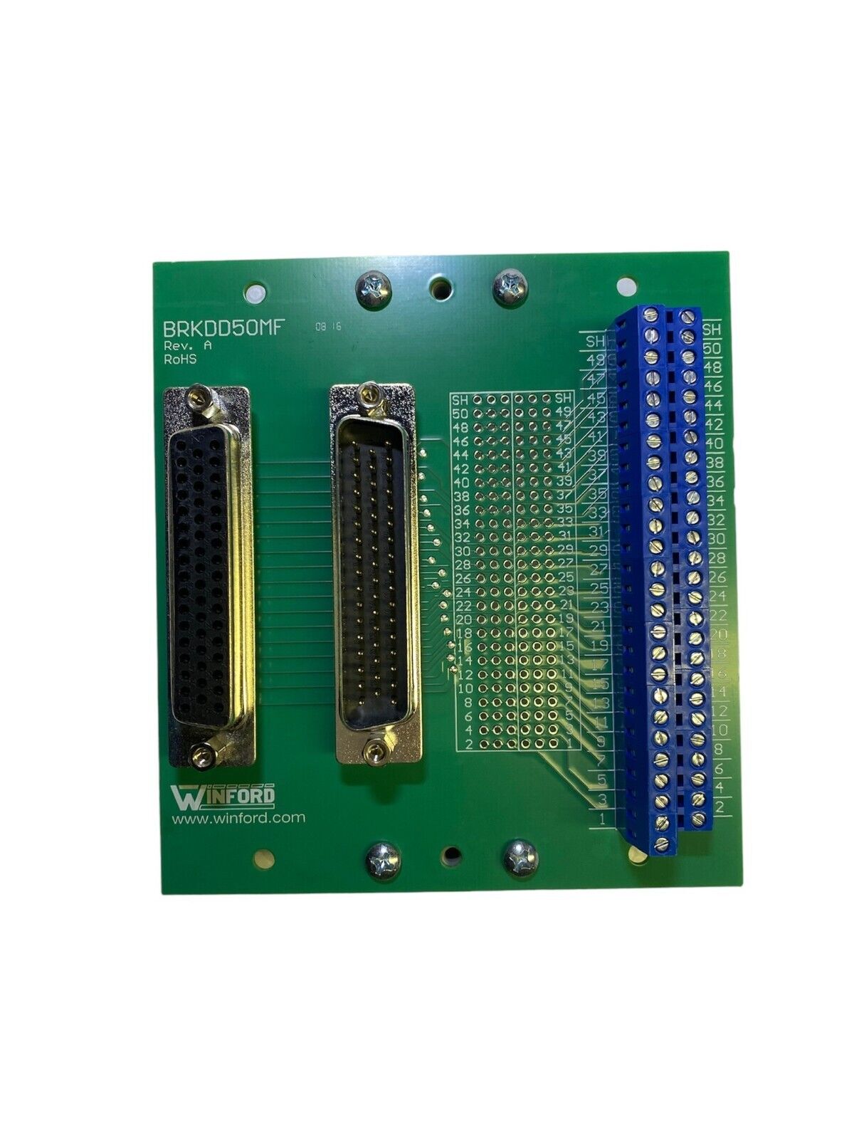 WINFORD BRKDD50MF-S-DIN BREAKOUT BOARD TERMINAL