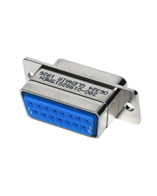 Glenair 280-019S2S15MES Socket Connector D-Sub, 15 Pin, Crimp #20