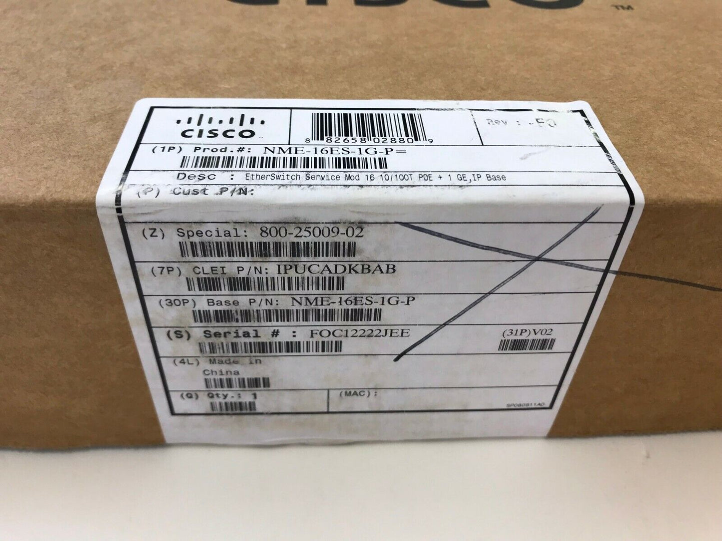 Cisco NME-16ES-1G-P EtherSwitch Service Module Managed L3 Switch 16 Ethernet