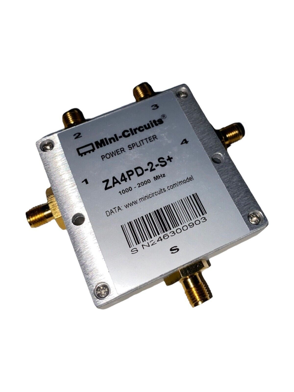 MINI-CURCUITS ZA4PD-2-S+ Power Splitter 4WAY-0DEG, 50 OHM, 2000 MHz