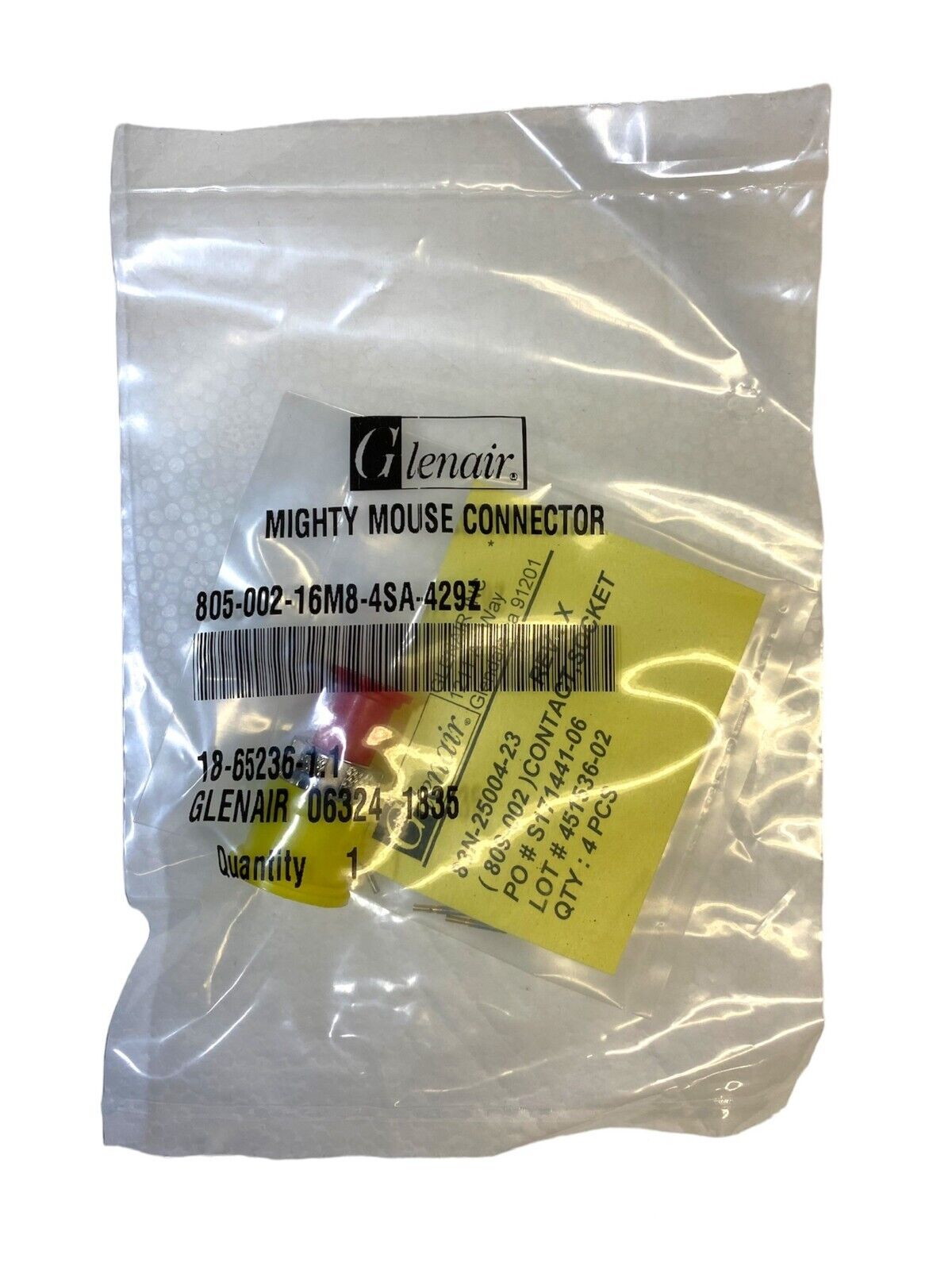 Glenair 805-002-16M8-4SA Mighty Mouse Connector