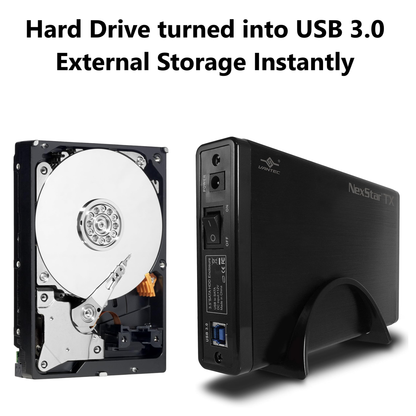 WD AV-GP WD20EURX 2TB HDD in NexStar 3.5" USB 3.0 Enclosure – Plug & Play - NEW