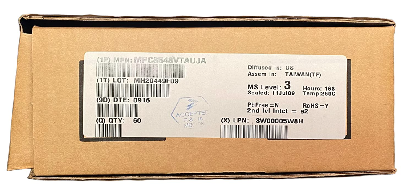 Freescale MPC8548VTAUJA POWERQUICC 32-BIT Power Arch SOC 1333Mhz