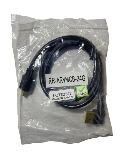 USB 2.0 Right Angle A to Micro-B RR-AR4MCB-24G 2 Ft.  (10 Bundle Pack)