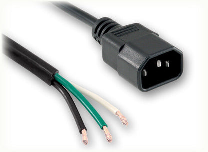 QUAIL 5274.660 Power Cord 55' 14/3 SJTW 105C Black NACC IEC-60320-C14 to ROJ