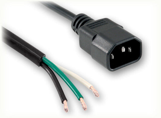 QUAIL 5274.660 Power Cord 55' 14/3 SJTW 105C Black NACC IEC-60320-C14 to ROJ