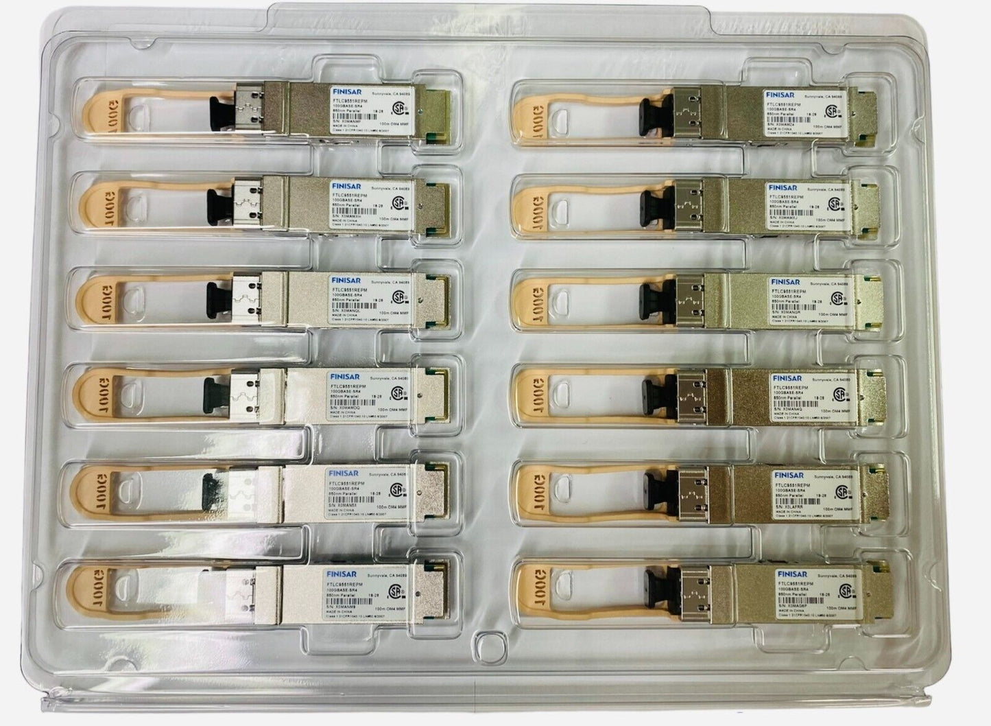 Finisar FTLC9551REPM 100m Parallel MMF 100G QSFP28 Optical transceiver