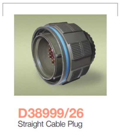 Amphenol D38999/26FB98SN 5 Position Circular Straight Plug Connector (3-Pack)