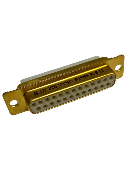 ITT Cannon 311P409-3S-B-12 D-Sub MIL Connector RCP 25 POS 2.7mm