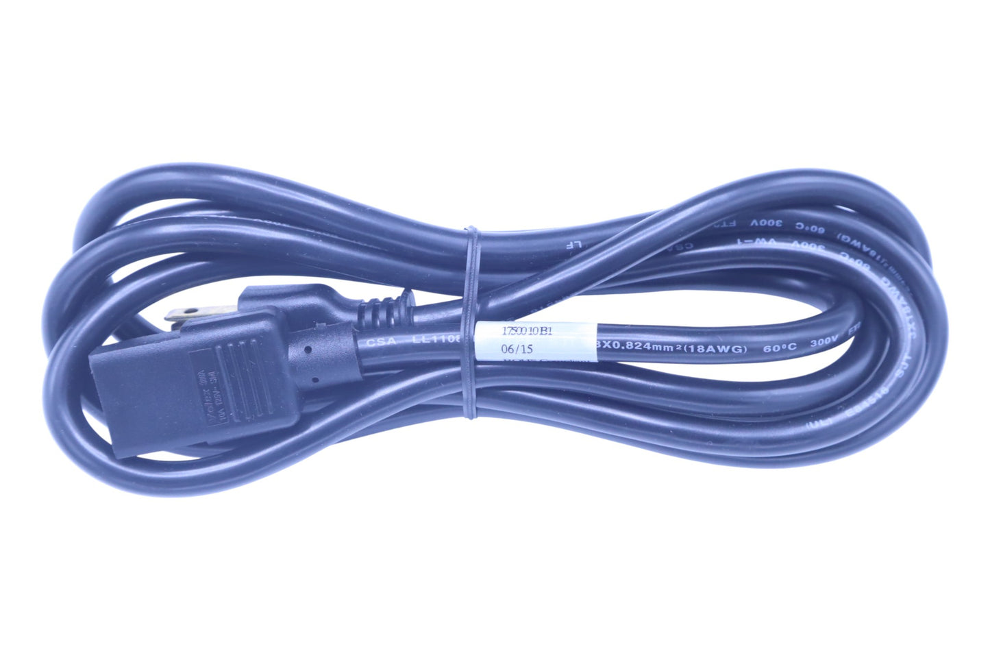 1750010B1 Power Cord | Lot of 25 Pcs | 125V 10A | 18 AWG | SJT | Heavy-Duty AC Cable