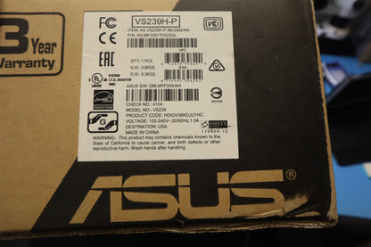 ASUS VS239H-P 23" Full HD IPS Monitor | HDMI VGA | New Sealed in Box