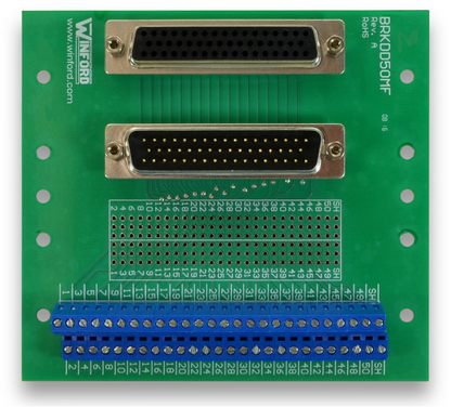 WINFORD BRKDD50MF-S-DIN BREAKOUT BOARD TERMINAL