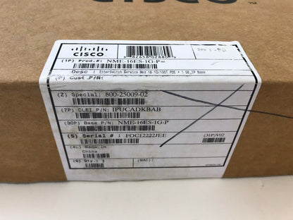 Cisco NME-16ES-1G-P EtherSwitch Service Module Managed L3 Switch 16 Ethernet
